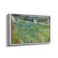 Vineyards at Auvers, 1890 - Floater Framed Canvas Print