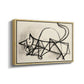 Study of a Cat (Étude de chat), 1946 - Floater Framed Canvas Print