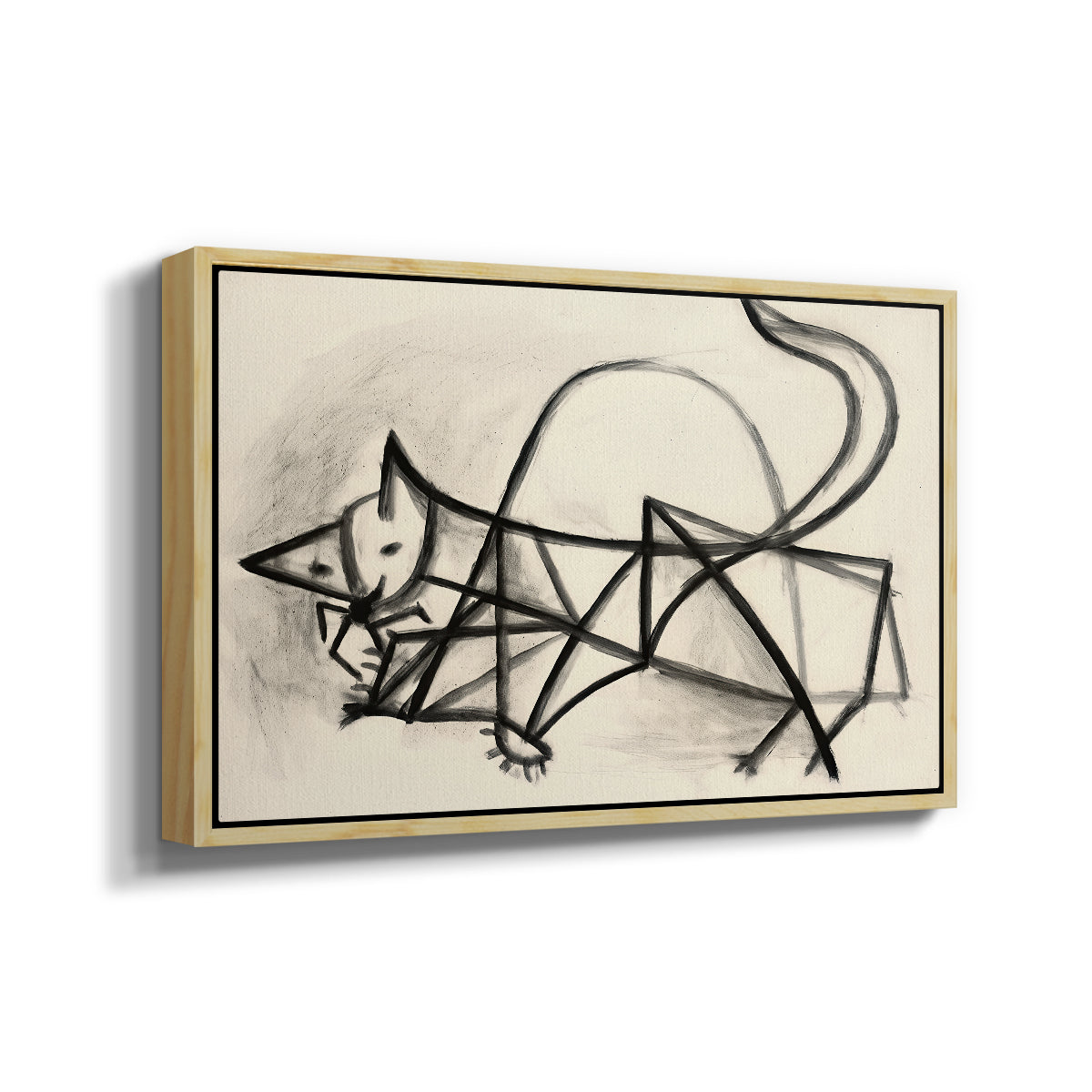 Study of a Cat (Étude de chat), 1946 - Floater Framed Canvas Print