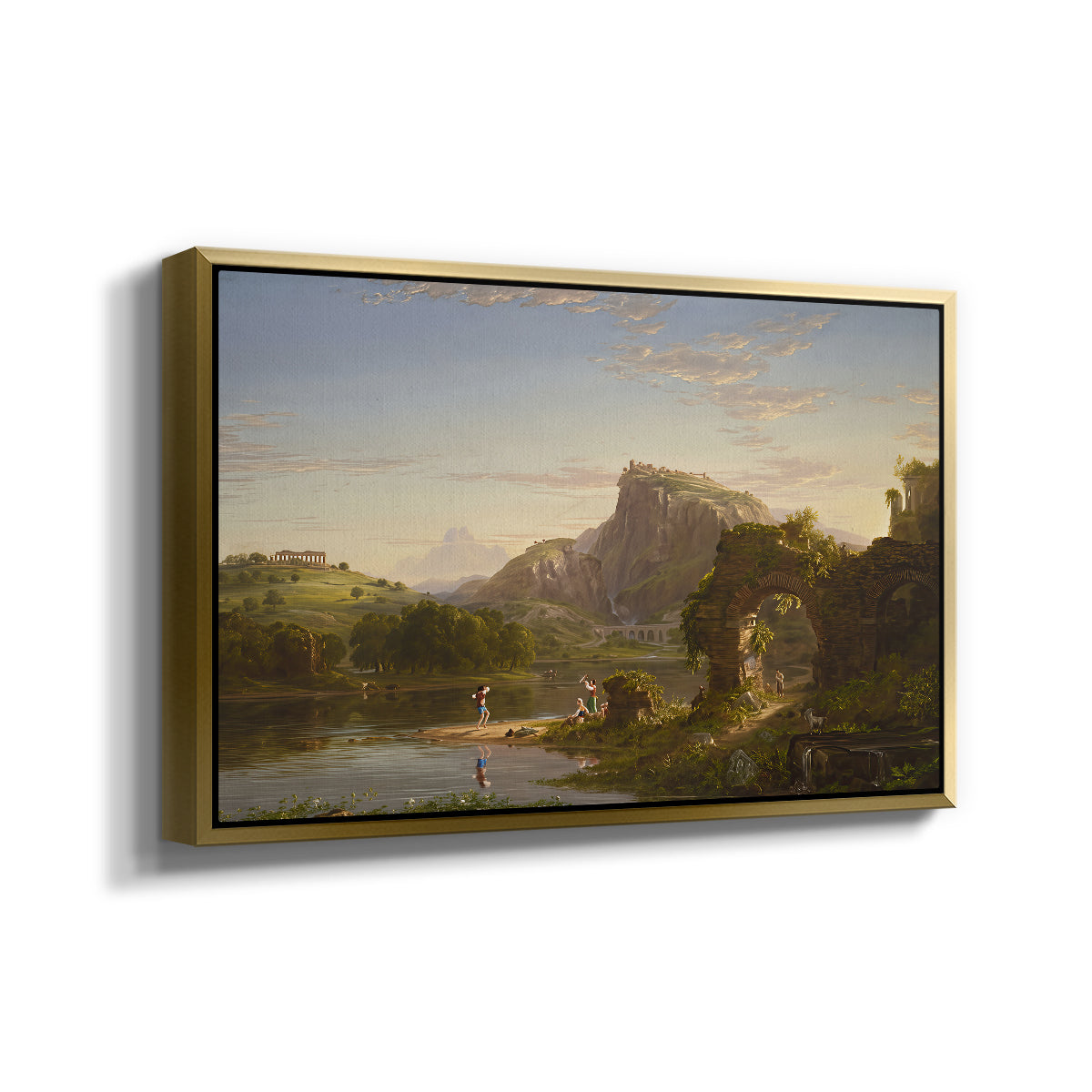 L'Allegro, 1845 - Floater Framed Canvas Print