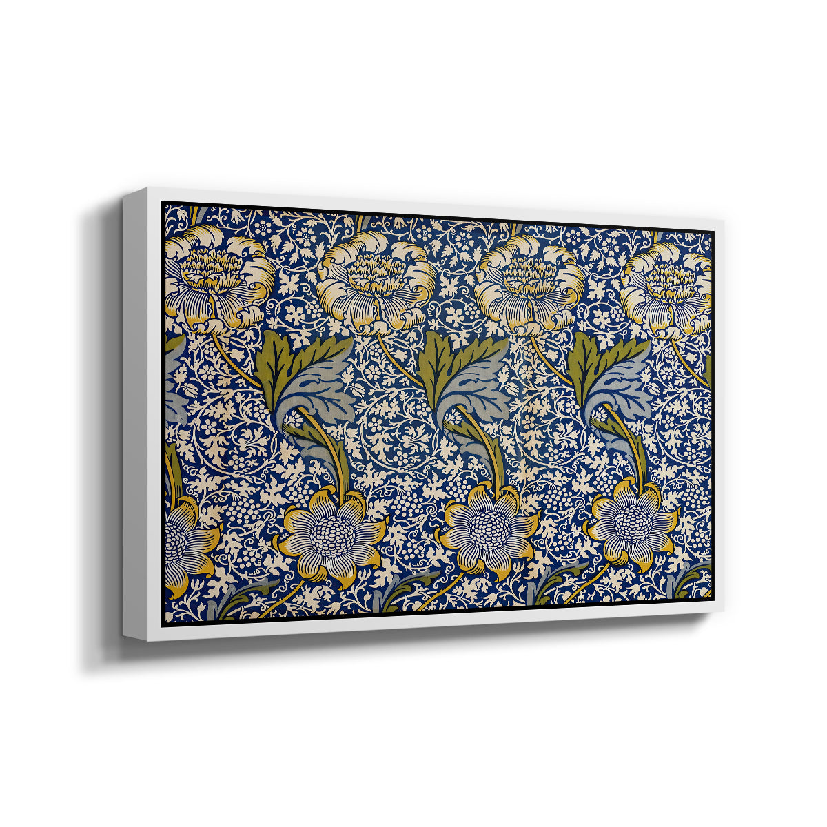 Kennet - Indigo/Gold, 1883 - Floater Framed Canvas Print