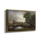 Dedham Lock and Mill, c. 1820 - Floater Framed Canvas Print