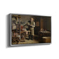The Plate Printer, 1875 - Floater Framed Canvas Print