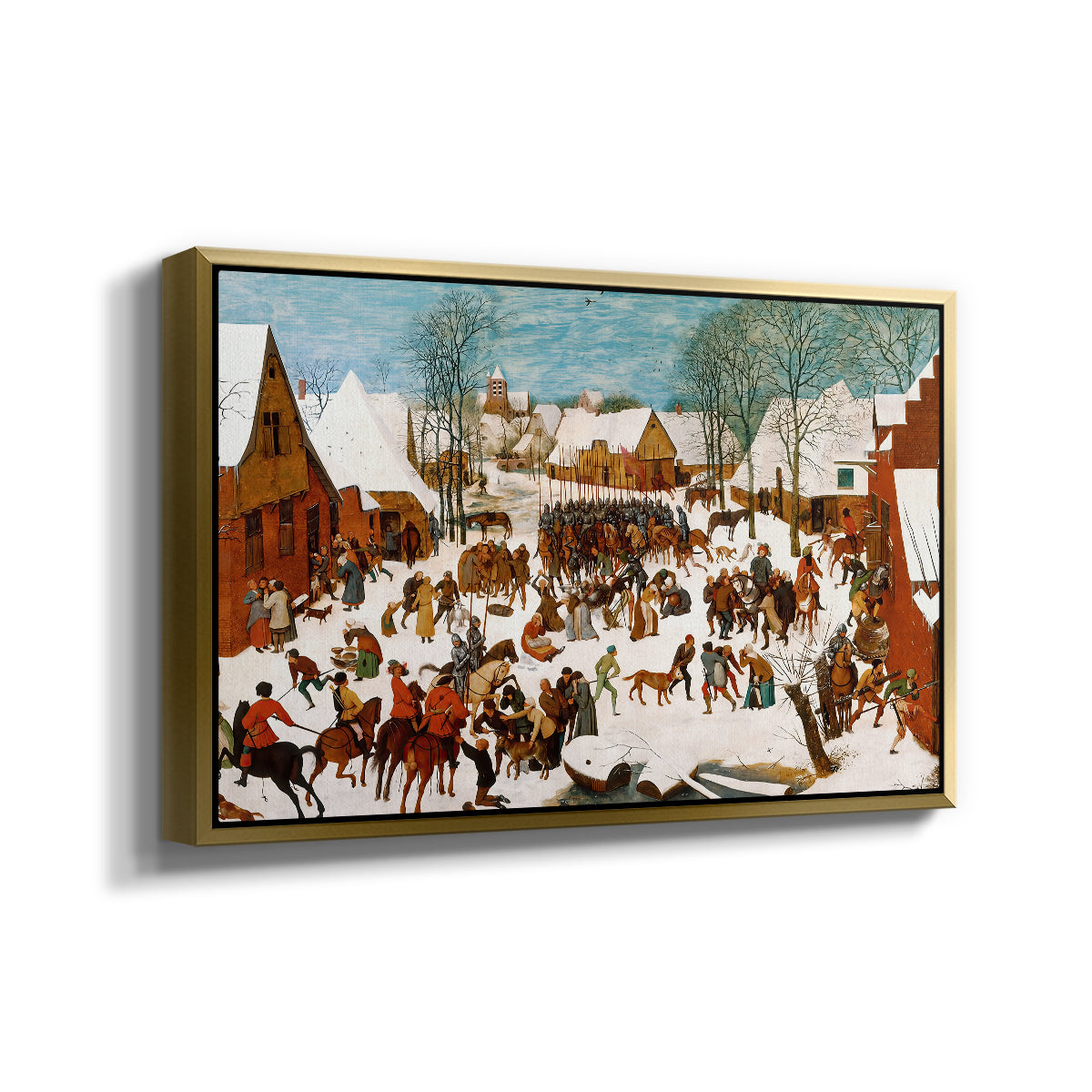 Massacre of the Innocents, c. 1565-1567 - Floater Framed Canvas Print