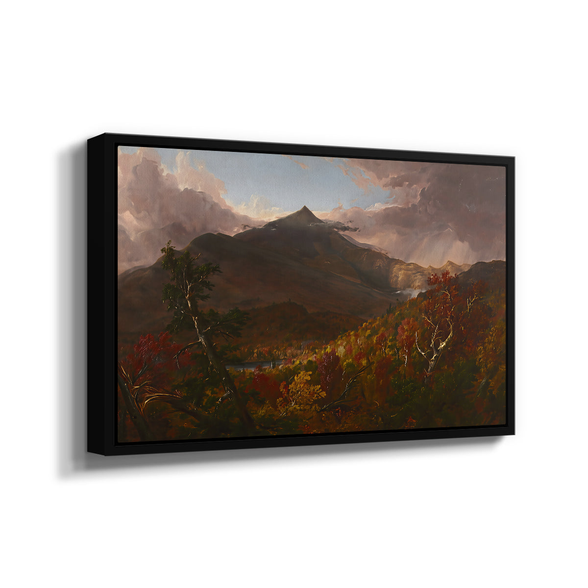 View of Schroon Mountain, Essex County, New York, After a Storm, 1838 - Floater Framed Canvas Print