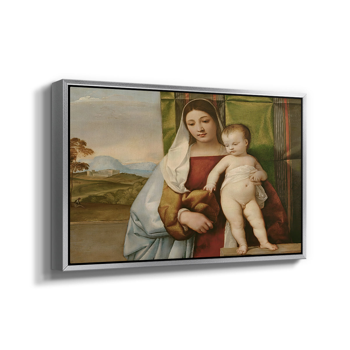 The Gypsy Madonna (La Zingarella), c. 1510-1511 - Floater Framed Canvas Print