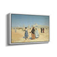 View from the Desert of Cairo with Citadel and Mamluk Tombs in the Background, c. 1889-1890 - Floater Framed Canvas Print