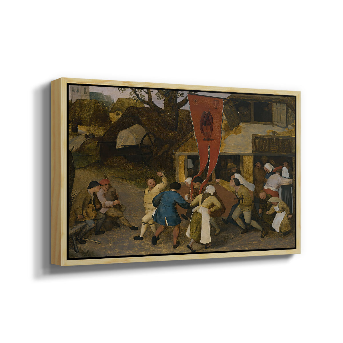 A Village Fair, c. 1567-1569 - Floater Framed Canvas Print
