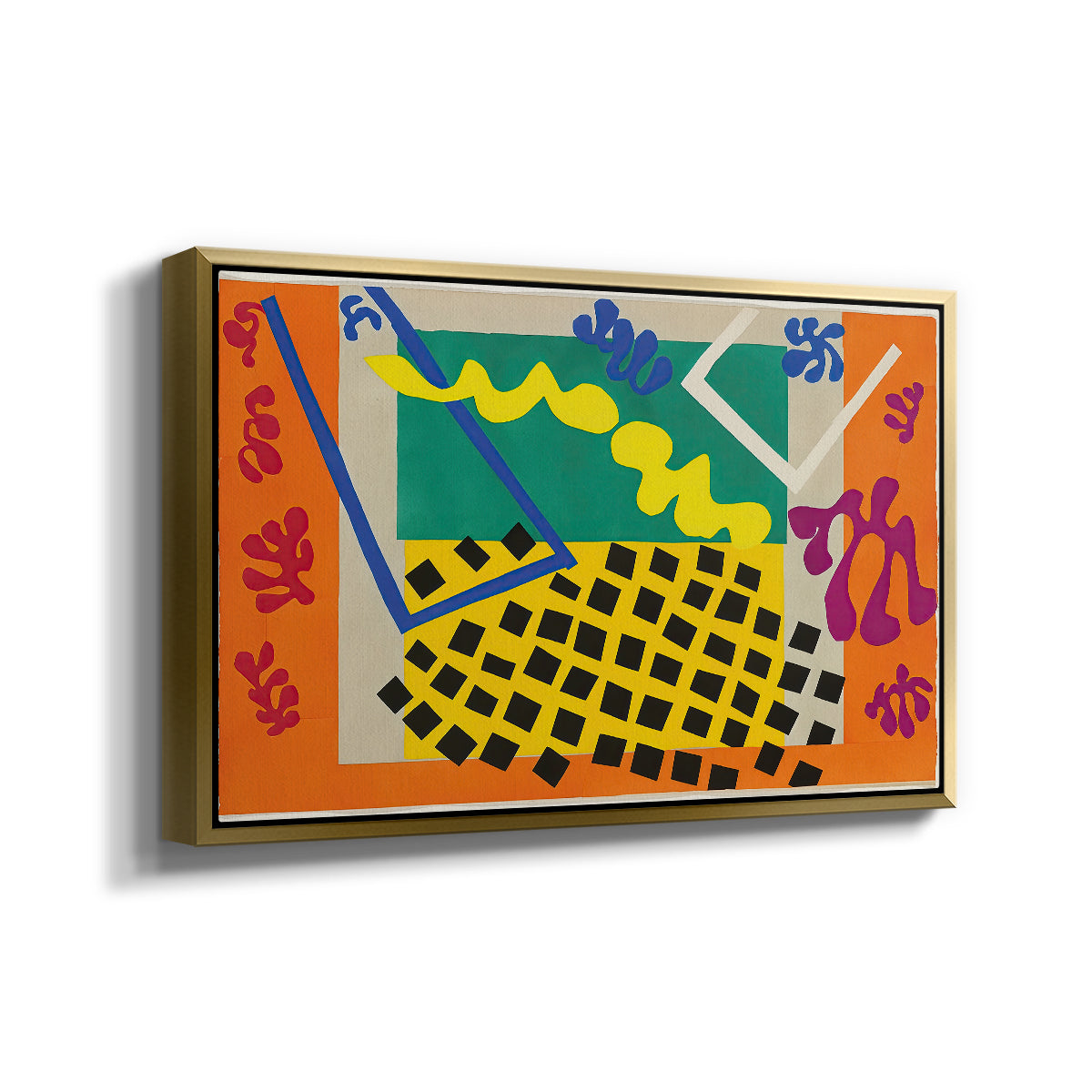 The Codomas (Les codomas), from Jazz, 1947 - Floater Framed Canvas Print