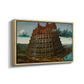 The Tower of Babel, c. 1568 - Floater Framed Canvas Print