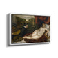 Venus with an Organist and a Dog, c. 1550 - Floater Framed Canvas Print