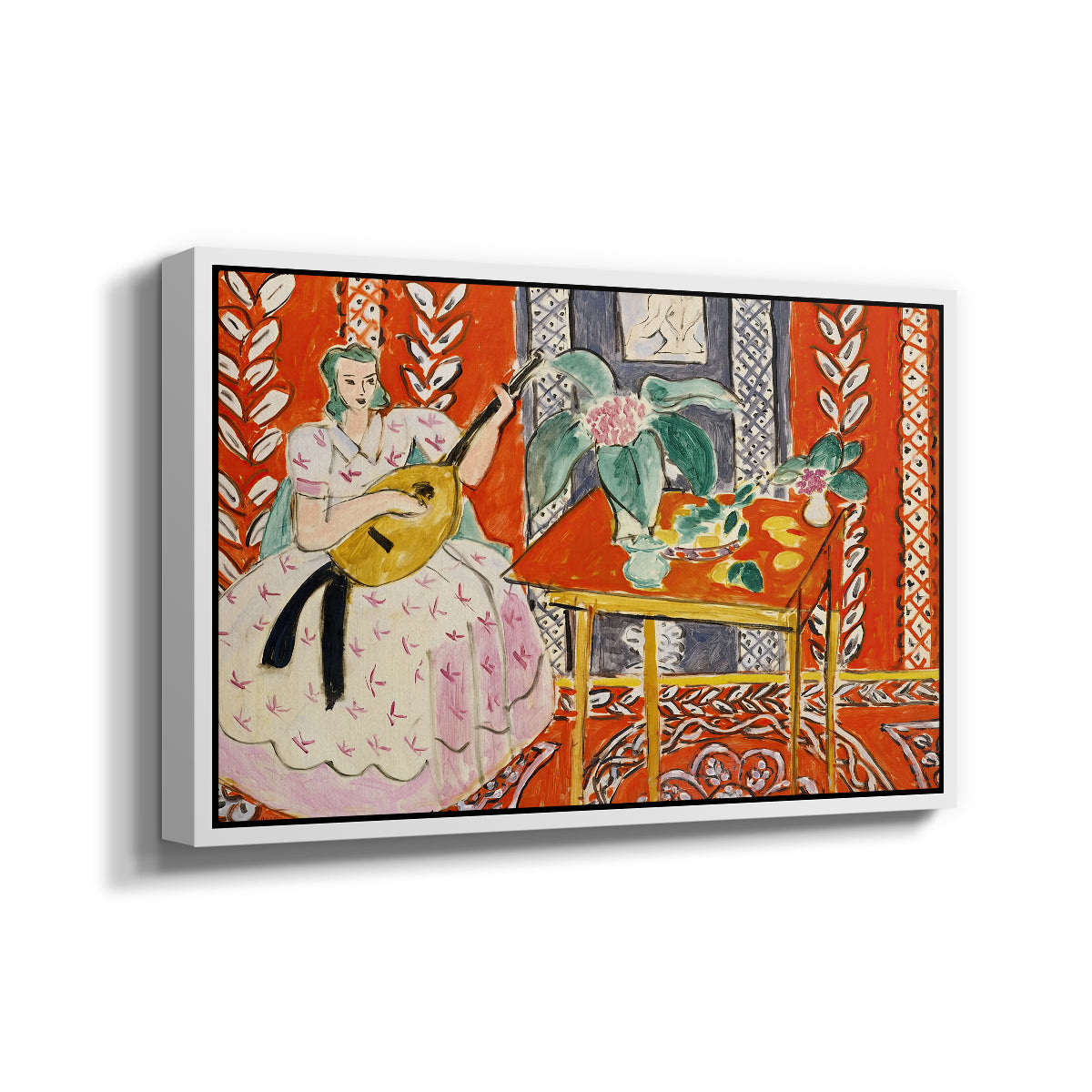 The Lute (Le luth), 1943 - Floater Framed Canvas Print