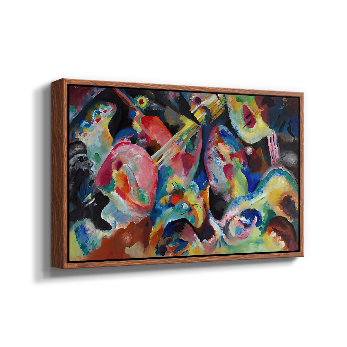 Improvisation. Deluge, 1913 - Floater Framed Canvas Print