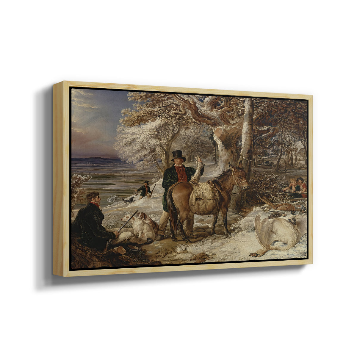The Day's Sport, 1826 - Floater Framed Canvas Print