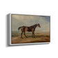 Dr. Syntax, a Bay Racehorse, Standing in a Coastal Landscape, an Estuary Beyond, c. 1820 - Floater Framed Canvas Print