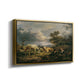 Young Peasant Couple Resting in the Field, 1829 - Floater Framed Canvas Print