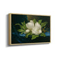 Giant Magnolias on a Blue Velvet Cloth, c. 1890 - Floater Framed Canvas Print
