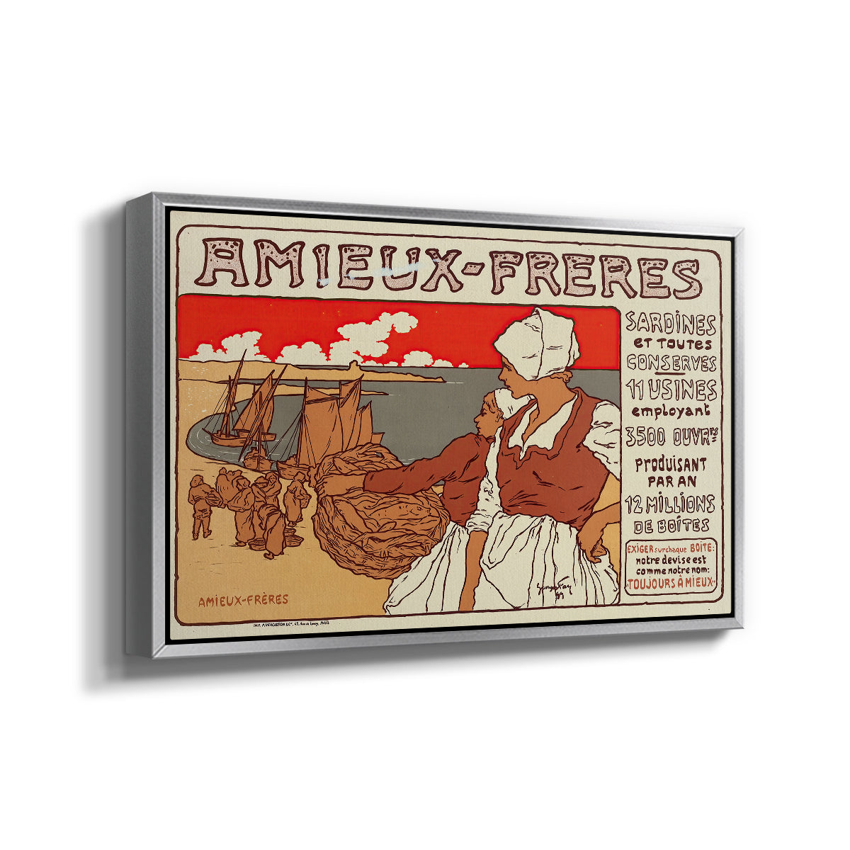 Amieux-Frères (Advertising Poster), 1899 - Floater Framed Canvas Print