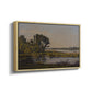 Landscape with a River, 1892 - Floater Framed Canvas Print