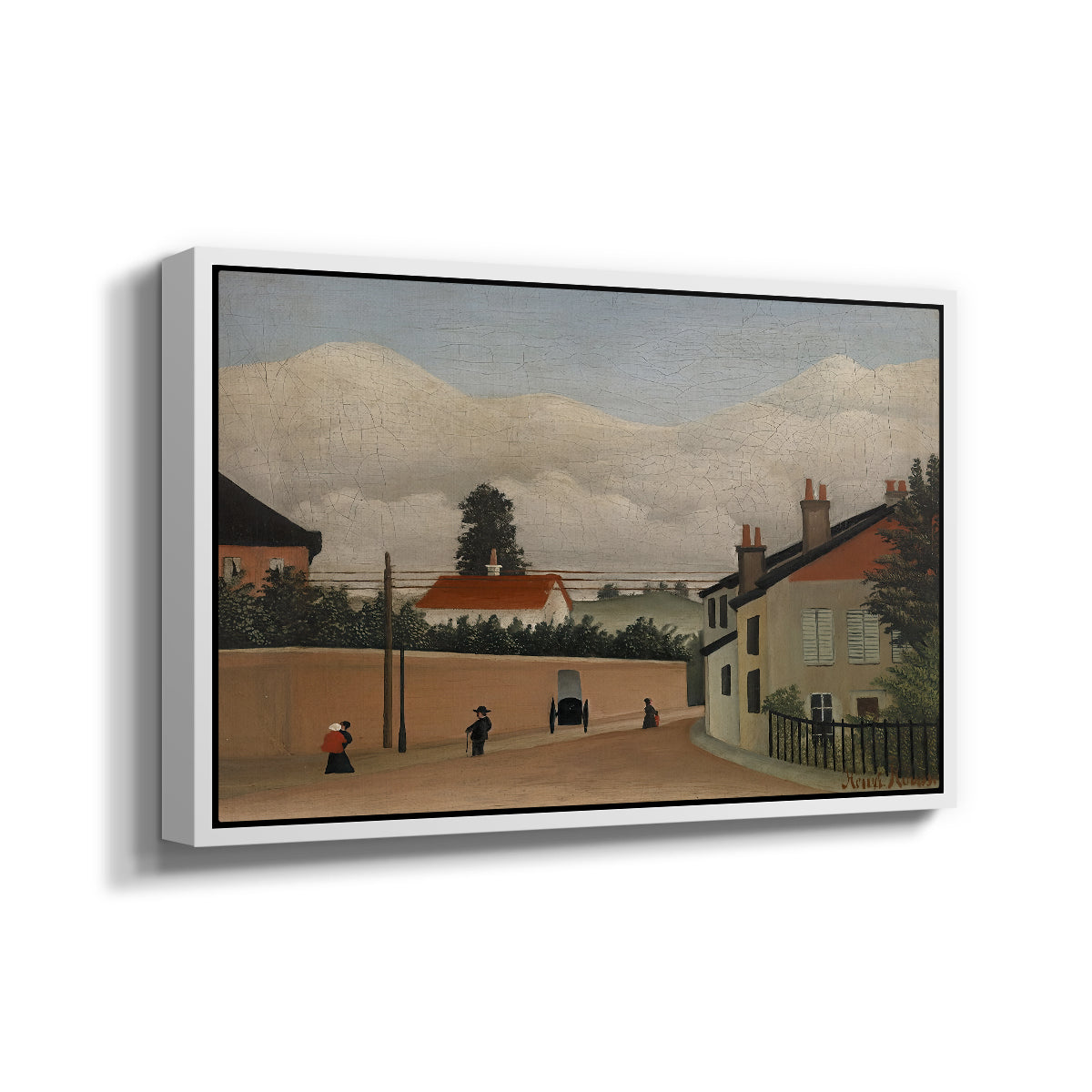Outskirts of Paris, c. 1906-1910 - Floater Framed Canvas Print