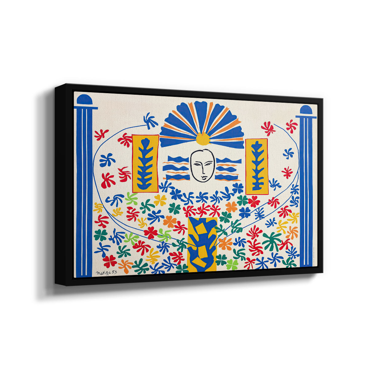 Apollo (Apollon), 1953 - Floater Framed Canvas Print