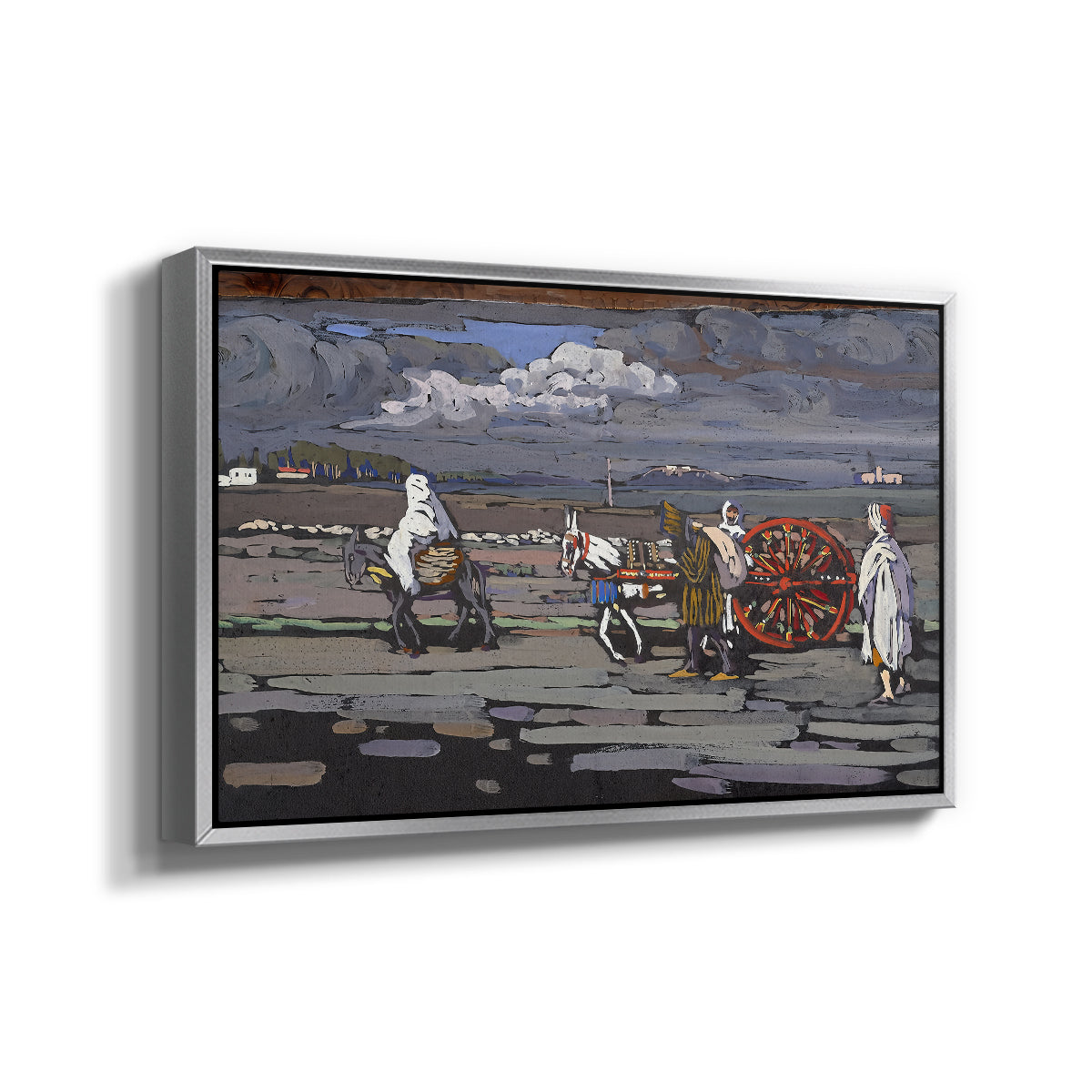 Country Road (Landstrasse), 1905 - Floater Framed Canvas Print