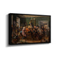 An Auction Scene, 1835 - Floater Framed Canvas Print
