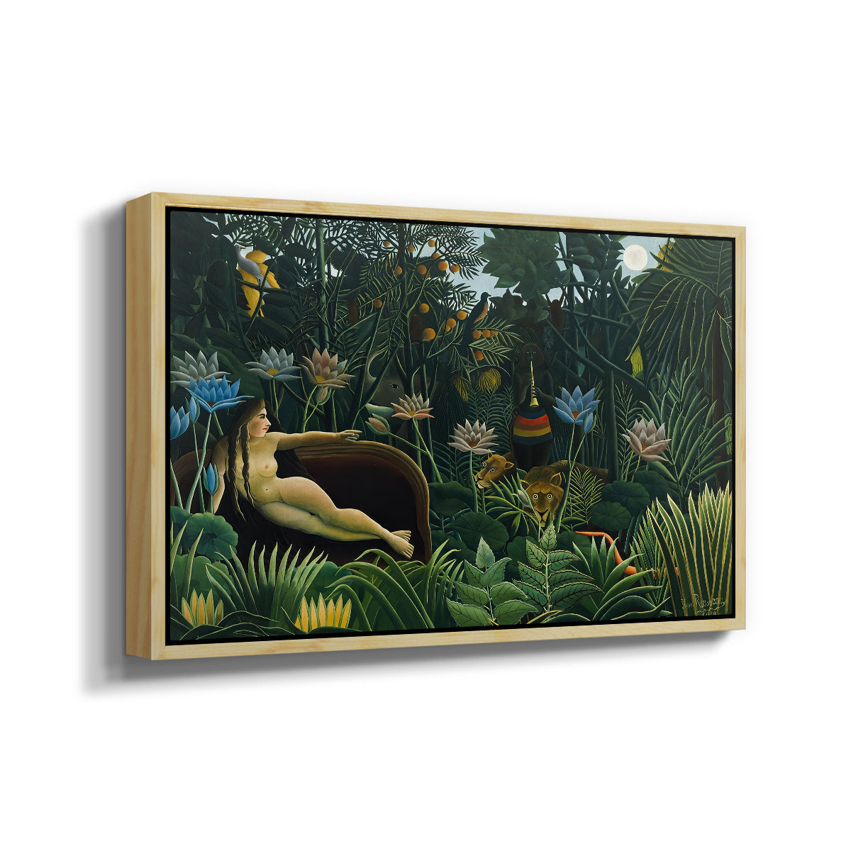 The Dream (Le Rêve), 1910 - Floater Framed Canvas Print