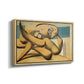 Figures at the Seaside (The Kiss), 1931 - Floater Framed Canvas Print
