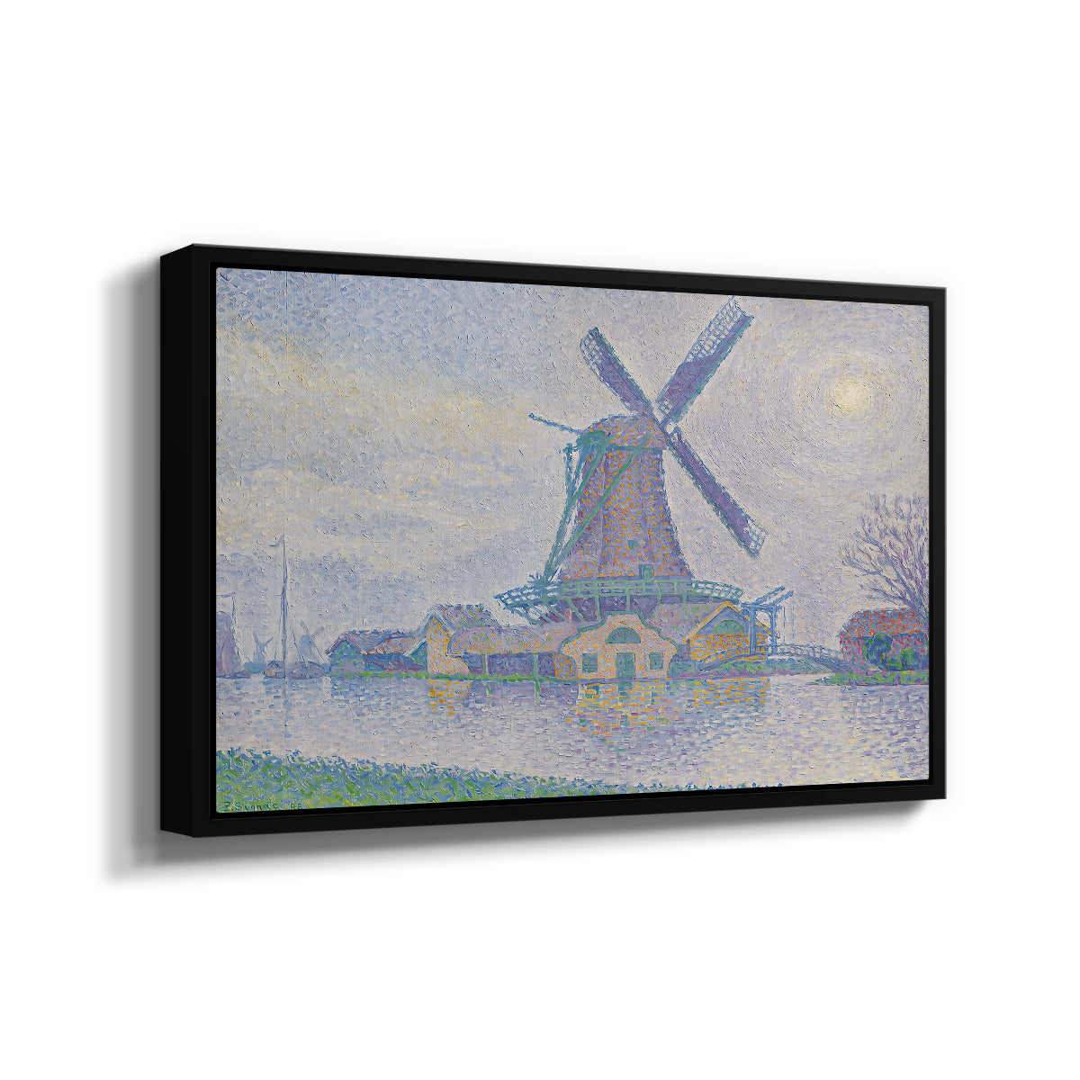 Mill of Edam (Moulin d'Edam), 1896 - Floater Framed Canvas Print