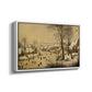 Winter Landscape with Skaters and Bird Trap, 1565 - Floater Framed Canvas Print