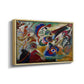 Fragment 2 for Composition VII, 1913 - Floater Framed Canvas Print