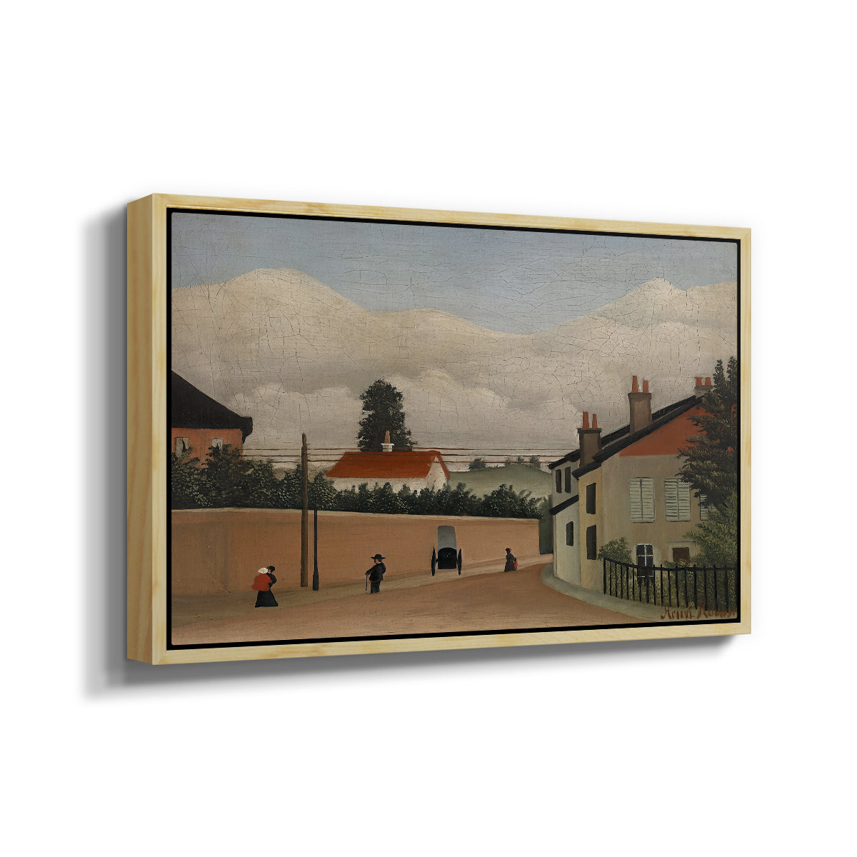Outskirts of Paris, c. 1906-1910 - Floater Framed Canvas Print
