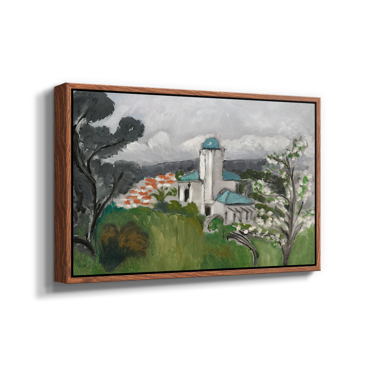 The Blue Villa (La Villa Bleue), c. 1918 - Floater Framed Canvas Print