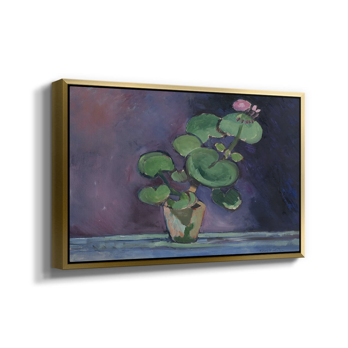 Geranium, 1909 - Floater Framed Canvas Print