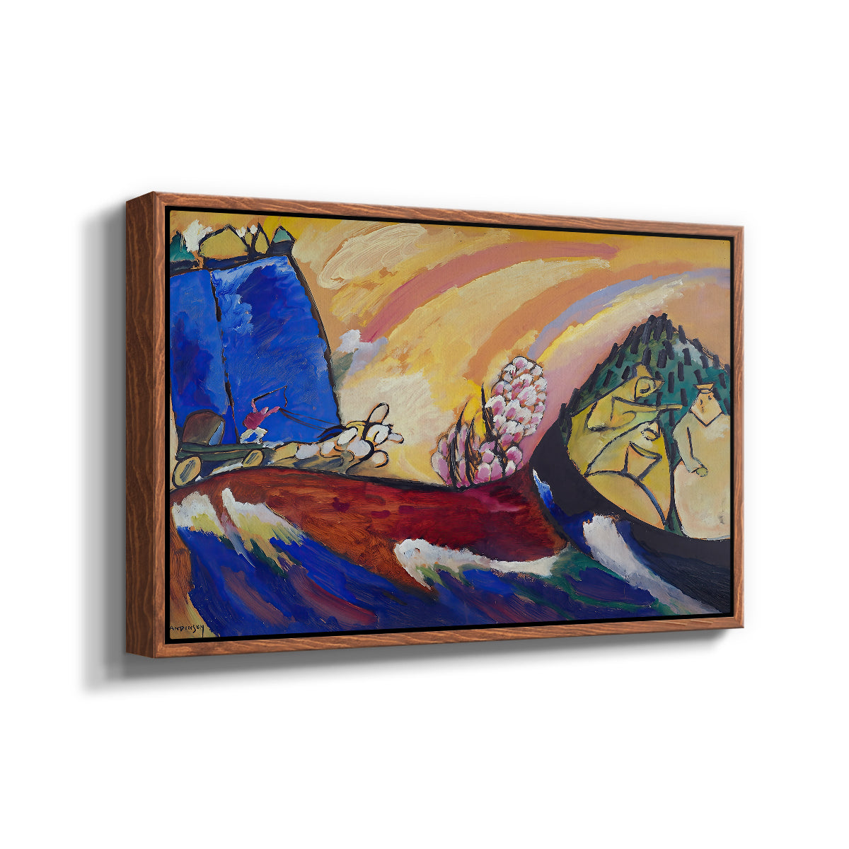 Painting with Troika, 1911 - Floater Framed Canvas Print