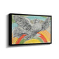 Flying Dove with Rainbow (Colombe volant à l'Arc-en-ciel), 1952 - Floater Framed Canvas Print