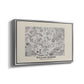 Fleurs, 1866 (Morris Inspired) - Floater Framed Canvas Print