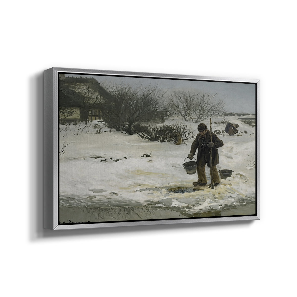 Tøsne, 1895 - Floater Framed Canvas Print