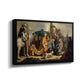 David with Goliath's Head in front of Saul, for Rembrandt, 1627 - Floater Framed Canvas Print