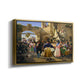 Romans Gathered for Merriment at an Osteria, 1839 - Floater Framed Canvas Print