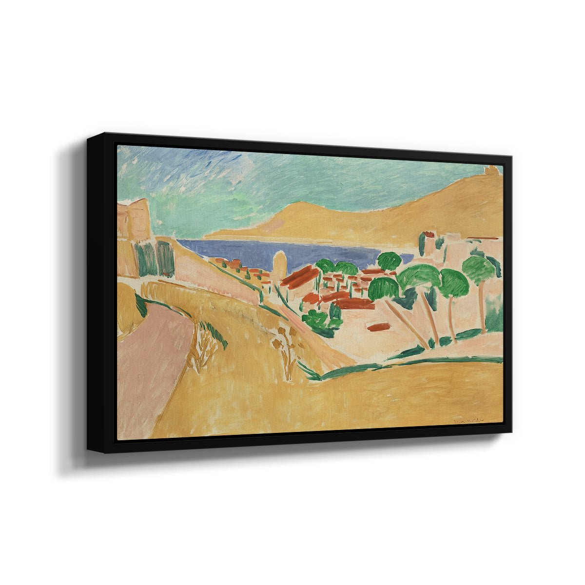 Collioure in August, c. 1911 - Floater Framed Canvas Print