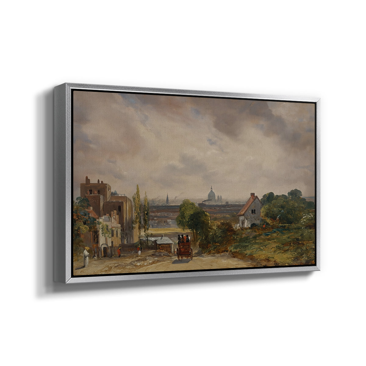 Sir Richard Steele's Cottage, Hampstead, c. 1832 - Floater Framed Canvas Print