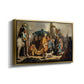 David with Goliath's Head in front of Saul, for Rembrandt, 1627 - Floater Framed Canvas Print