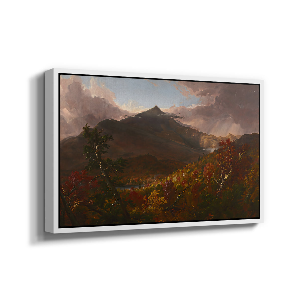 View of Schroon Mountain, Essex County, New York, After a Storm, 1838 - Floater Framed Canvas Print