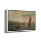 View from the Oslofjord, 1866 - Floater Framed Canvas Print