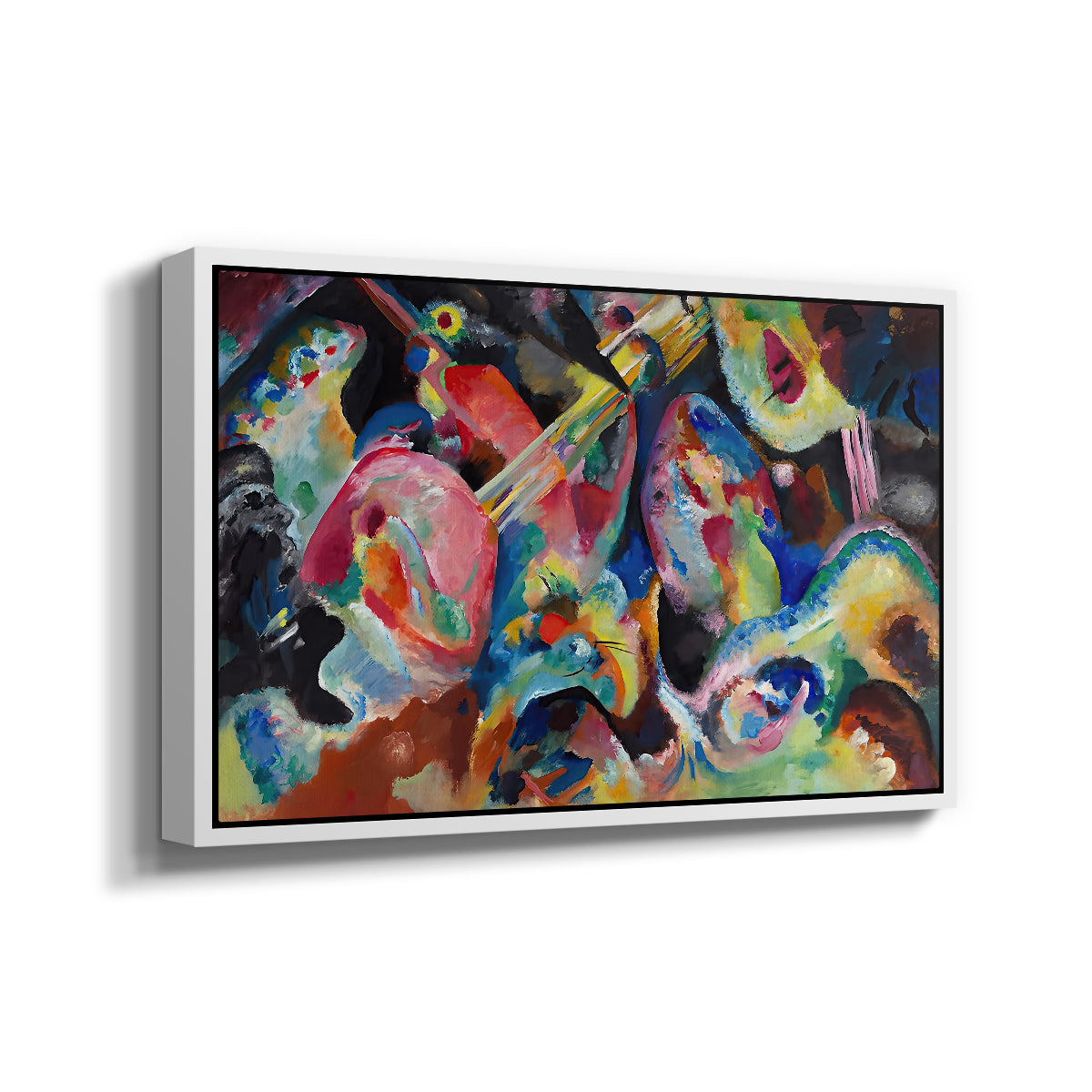 Improvisation. Deluge, 1913 - Floater Framed Canvas Print