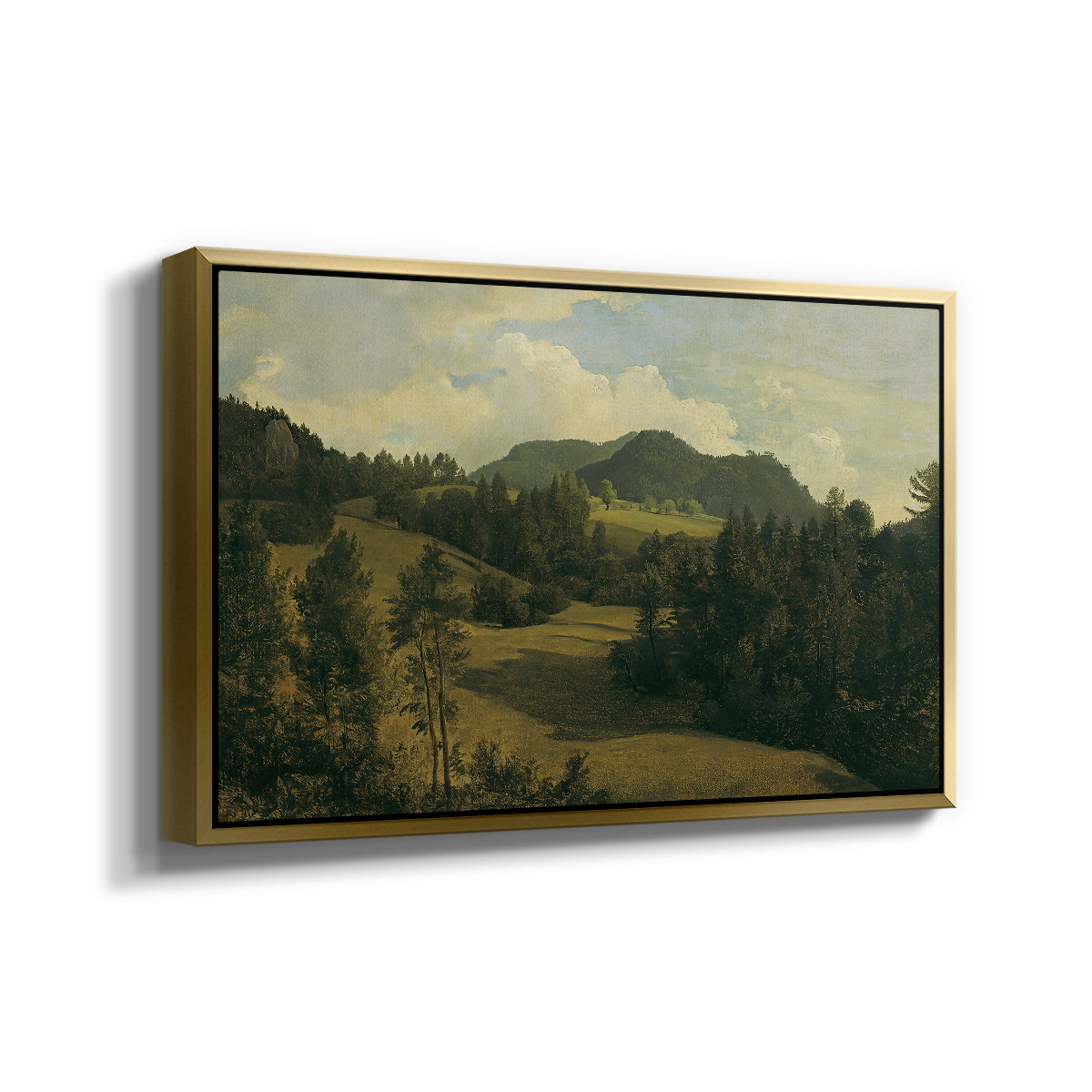 Landscape near Miesenbach, c. 1830 - Floater Framed Canvas Print