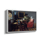 The Glass of Wine, c. 1660 - Floater Framed Canvas Print