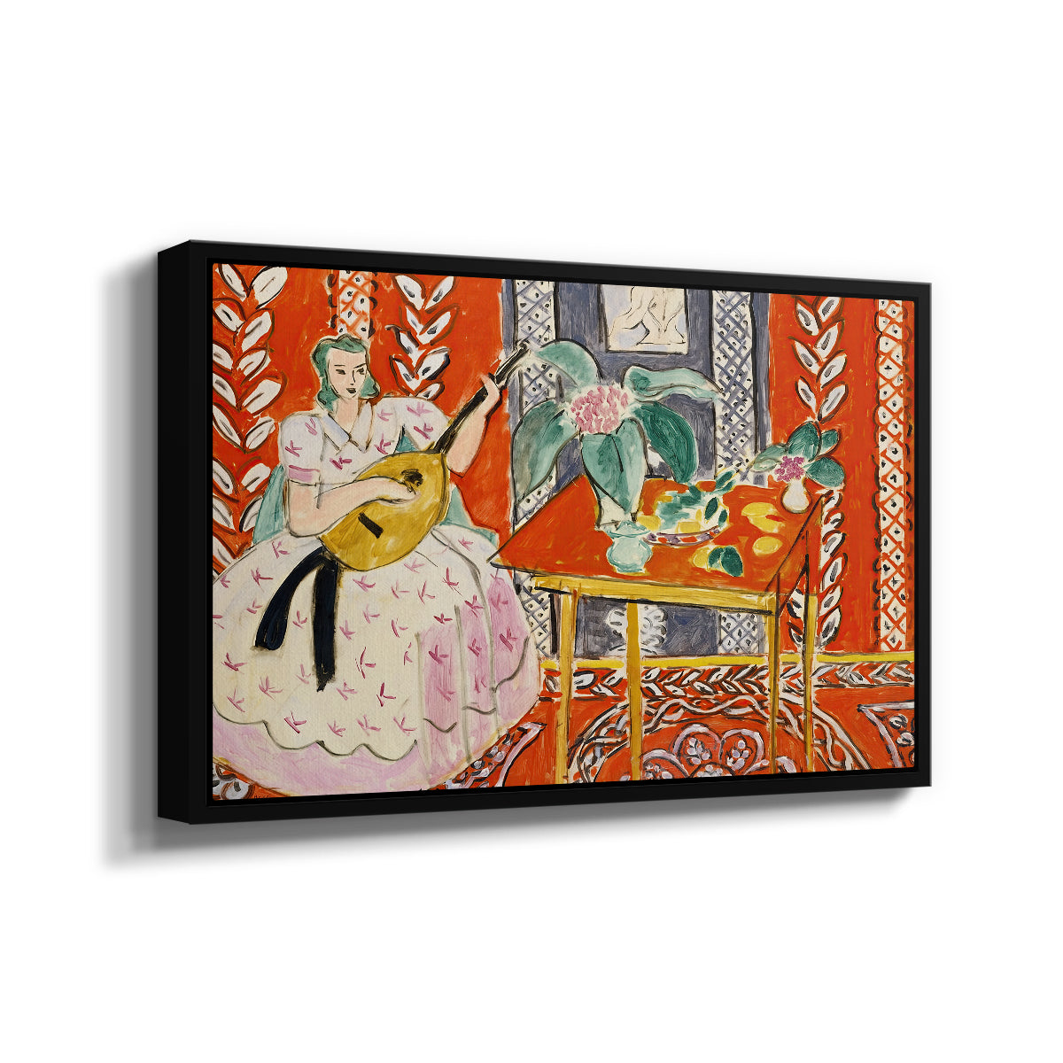 The Lute (Le luth), 1943 - Floater Framed Canvas Print